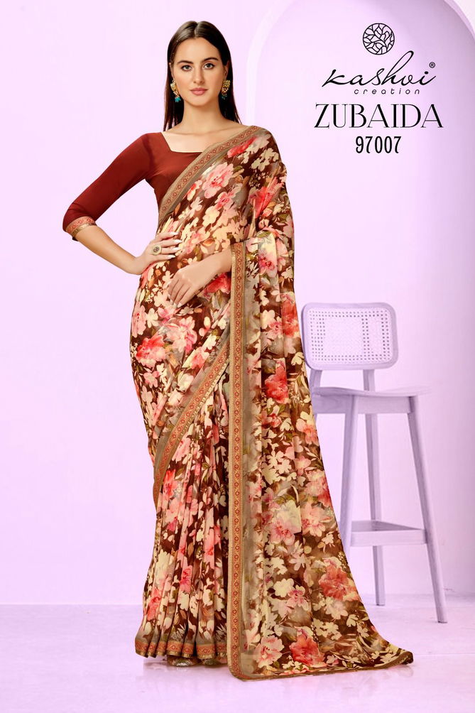 Kashvi Zubaida By Lt Fabric Georgette Sarees Catalog